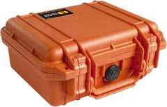 Pelican Products, Inc. - 9-11/16" Wide x 4-7/8" High, Clamshell Hard Case - Orange, Polyethylene - Apex Tool & Supply