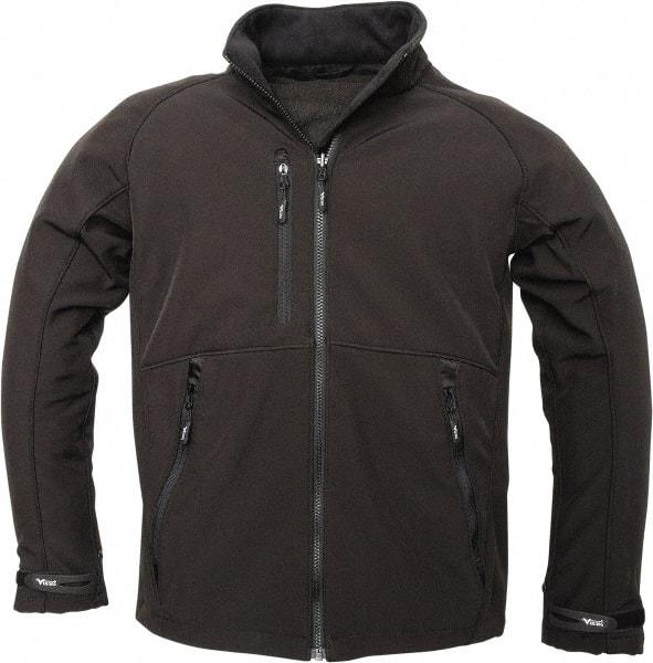 Viking - Size M Cold Weather Jacket - Black, Polyester, Zipper Closure, 40" Chest - Apex Tool & Supply