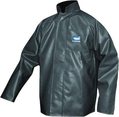 Viking - Size XL, Green, Chemical, Rain, Wind Resistant Jacket - 47" Chest - Apex Tool & Supply