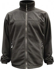 Viking - Size 3XL, Black, Rain, Wind Resistant Jacket - 55" Chest, 3 Pockets, Detachable Hood - Apex Tool & Supply