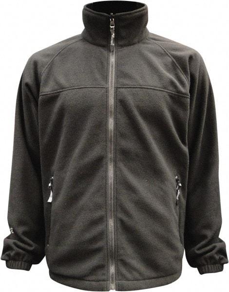 Viking - Size XL, Black, Rain, Wind Resistant Jacket - 47" Chest, 3 Pockets, Detachable Hood - Apex Tool & Supply
