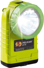 Pelican Products, Inc. - White LED Bulb, 233 Lumens, Right Angle Flashlight - Yellow Plastic Body, 4 AA Alkaline Batteries Not Included - Apex Tool & Supply