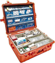 Pelican Products, Inc. - 19-23/64" Wide x 8-51/64" High, Clamshell Hard Case - Orange, Polypropylene - Apex Tool & Supply