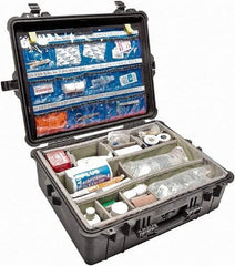 Pelican Products, Inc. - 19-23/64" Wide x 8-51/64" High, Clamshell Hard Case - Black, Polypropylene - Apex Tool & Supply