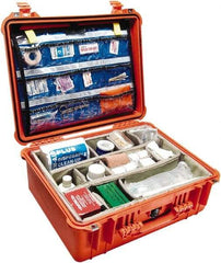 Pelican Products, Inc. - 17-13/64" Wide x 8-13/32" High, Clamshell Hard Case - Orange, Polypropylene - Apex Tool & Supply