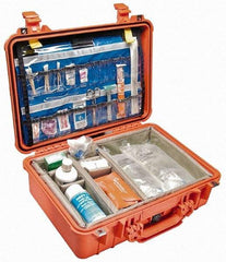 Pelican Products, Inc. - 14-1/16" Wide x 6-15/16" High, Clamshell Hard Case - Orange, Polypropylene - Apex Tool & Supply
