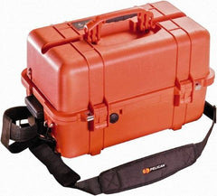 Pelican Products, Inc. - 12-47/64" Wide x 12-3/4" High, Clamshell Hard Case - Orange, Polypropylene - Apex Tool & Supply
