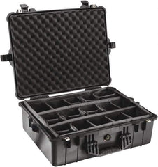 Pelican Products, Inc. - 19-23/64" Wide x 8-51/64" High, Clamshell Hard Case - Black, Polypropylene - Apex Tool & Supply