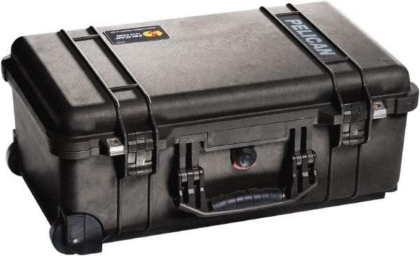 Pelican Products, Inc. - 13-13/16" Wide x 9" High, Clamshell Hard Case - Black, Polypropylene - Apex Tool & Supply