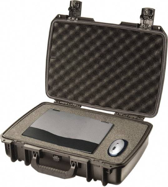 Pelican Products, Inc. - 14-45/64" Wide x 5-51/64" High, Clamshell Hard Case - Black, HPX High Performance Resin - Apex Tool & Supply