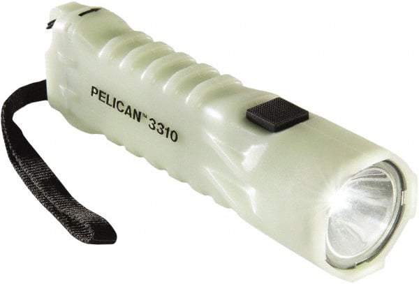 Pelican Products, Inc. - White LED Bulb, 376 Lumens, Industrial/Tactical Flashlight - Yellow Plastic Body, 3 AA Alkaline Batteries Included - Apex Tool & Supply