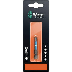 Wera - 5mm Hex Screwdriver Bit - 1/4" Drive, 50mm OAL - Apex Tool & Supply