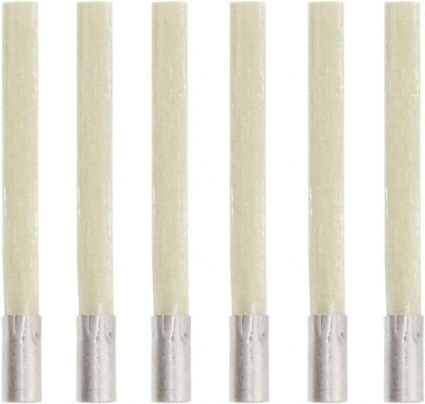 Value Collection - Glass Fiber Scratch Brush Tip Refill - 4-45/64" Brush Length, 4-45/64" OAL, 1-13/64" Trim Length - Apex Tool & Supply