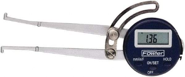 Fowler - 12.7 to 150mm Range, 0.3mm Resolution, Electronic Caliper - Steel with 1.56" Steel Jaws, 0.3mm Accuracy - Apex Tool & Supply