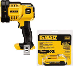 DeWALT - 20 Volts, 1000 Lumens, Cordless Work Light - White/Red, 4 hr Run Time - Apex Tool & Supply