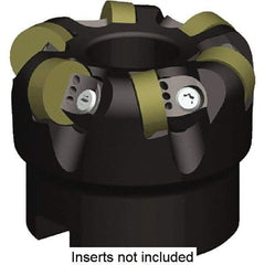 Kennametal - 50mm Cut Diam, 1/4" Max Depth, 22mm Arbor Hole, 4 Inserts, RNGN120400 Insert Style, Indexable Copy Face Mill - KCRA Cutter Style, 23,700 Max RPM, 40mm High, Series KCRA - Apex Tool & Supply