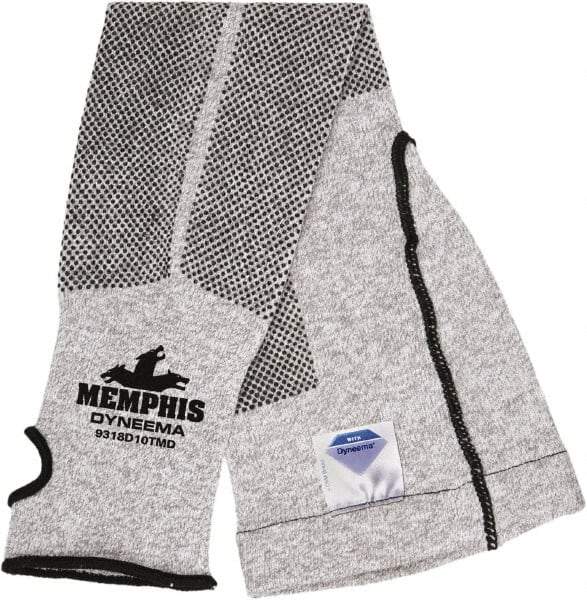 MCR Safety - Size Universal, White Stainless Steel & Polyester Cut Resistant Sleeve - 21" Long Sleeve, Elastic Opening at Both Ends - Apex Tool & Supply