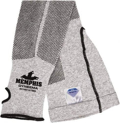 MCR Safety - Size Universal, White Stainless Steel & Polyester Cut Resistant Sleeve - 21" Long Sleeve, Elastic Opening at Both Ends - Apex Tool & Supply