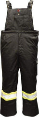 Viking - Size 3XL, Black, Flame Resistant/Retardant, Rain, Cold Weather Bib Overall - No Pockets - Apex Tool & Supply