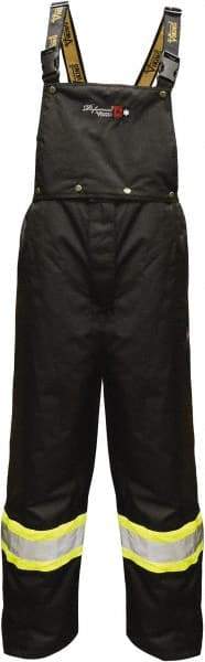 Viking - Size 4XL, Silver, Black, Green, Flame Resistant/Retardant, Rain, Wind Resistant Bib Overall - No Pockets - Apex Tool & Supply