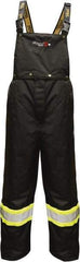 Viking - Size S, Silver, Black, Green, Flame Resistant/Retardant, Rain, Wind Resistant Bib Overall - No Pockets - Apex Tool & Supply