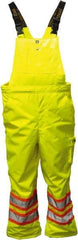 Viking - Size S, High Visibility Lime, Rain, Cold Weather Bib Overall - No Pockets - Apex Tool & Supply
