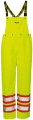 Viking - Size M, High Visibility Yellow, Rain, Wind Resistant Bib Overall - No Pockets - Apex Tool & Supply