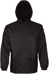 Viking - Size XS, Black, Rain, Wind Resistant Jacket - 34" Chest, 2 Pockets, Attached Hood - Apex Tool & Supply
