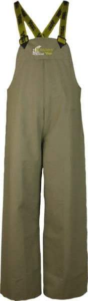 Viking - Size XL, Green, Chemical, Rain, Wind Resistant Bib Overall - 1 Pocket - Apex Tool & Supply