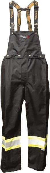 Viking - Size S, Black, Green, Silver, Rain, Flame Resistant/Retardant, Wind Resistant Bib Overall - No Pockets - Apex Tool & Supply