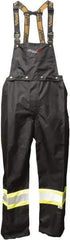 Viking - Size M, Black, Green, Silver, Rain, Flame Resistant/Retardant, Wind Resistant Bib Overall - No Pockets - Apex Tool & Supply