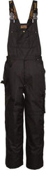 Viking - Size S, Black, Rain, Wind Resistant Bib Overall - No Pockets - Apex Tool & Supply