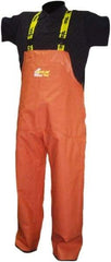 Viking - Size L, Orange, Rain, Wind Resistant Bib Overall - No Pockets - Apex Tool & Supply
