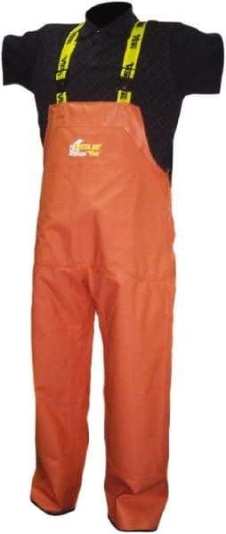 Viking - Size M, Orange, Rain, Wind Resistant Bib Overall - No Pockets - Apex Tool & Supply