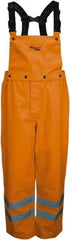 Viking - Size M, High Visibility Orange, Rain, Wind Resistant Bib Overall - No Pockets - Apex Tool & Supply