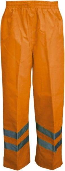 Viking - Size L, High Visibility Orange, Rain, Wind Resistant Pants - No Pockets - Apex Tool & Supply