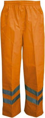 Viking - Size L, High Visibility Orange, Rain, Wind Resistant Pants - No Pockets - Apex Tool & Supply