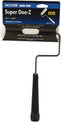 Wooster Brush - 11" Long, 3/8" Nap, Mini Woven - 6-1/2" Wide, Steel Frame, Includes Roller Cover & Frame - Apex Tool & Supply