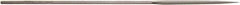 Value Collection - 5-1/2" Needle Precision Swiss Pattern Three Square File - 7/64" Width Diam, Die Sinker's Handle - Apex Tool & Supply
