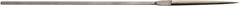 Value Collection - 5-1/2" Needle Precision Swiss Pattern Half Round File - 5/32" Width Diam, Die Sinker's Handle - Apex Tool & Supply