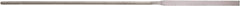Value Collection - 5-1/2" Needle Precision Swiss Pattern Regular Pillar File - 9/64" Width Diam, Die Sinker's Handle - Apex Tool & Supply
