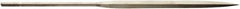 Value Collection - 5-1/2" Needle Precision Swiss Pattern Barrette File - 13/64" Width Diam, Round Handle - Apex Tool & Supply