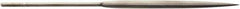 Value Collection - 5-1/2" Needle Precision Swiss Pattern Half Round File - 13/64" Width Diam, Round Handle - Apex Tool & Supply