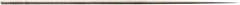 Value Collection - 5-1/2" Needle Precision Swiss Pattern Round File - 7/64" Width Diam, Round Handle - Apex Tool & Supply