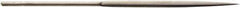 Value Collection - 5-1/2" Needle Precision Swiss Pattern Crossing File - 13/64" Width Diam, Round Handle - Apex Tool & Supply