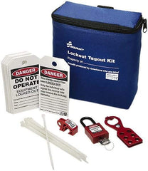 Ability One - 24 Piece Lockout Tagout Kit - Keyed Differently, Comes in Carrying Case - Apex Tool & Supply