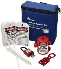 Ability One - 24 Piece Lockout Tagout Kit - Keyed Differently, Comes in Carrying Case - Apex Tool & Supply