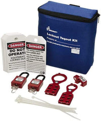 Ability One - 26 Piece Lockout Tagout Kit - Keyed Differently, Comes in Carrying Case - Apex Tool & Supply