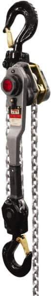 Jet - 12,000 Lb Lifting Capacity, 5' Lift Height, Lever with Overload Protection Hoist - Made from Chain - Apex Tool & Supply