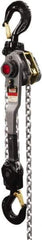 Jet - 12,000 Lb Lifting Capacity, 5' Lift Height, Lever with Overload Protection Hoist - Made from Chain - Apex Tool & Supply